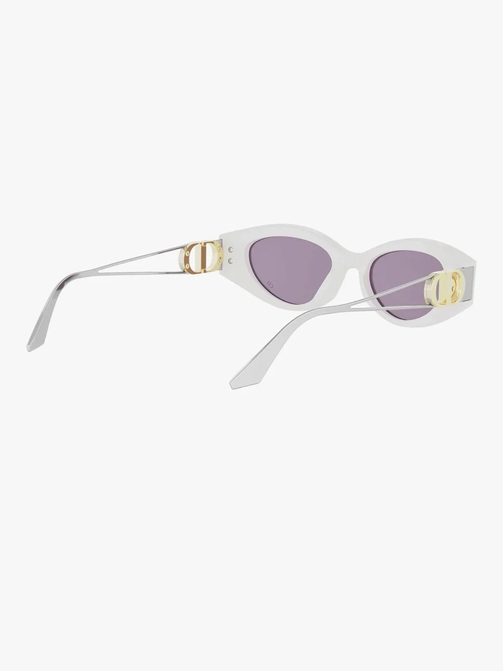 Dior White 30Montaigne Sunglasses